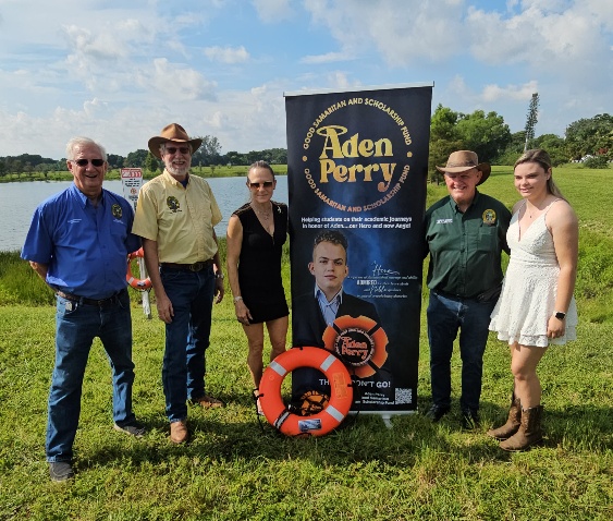 Honoring Aden Perry SW Ranches Installs Rescue Rings - Our City Media